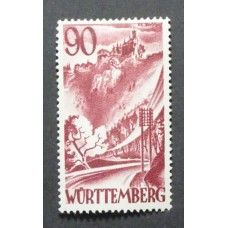 ALEMANIA ESTAMPILLA SEGUNDA GUERRA MUNDIAL OCUPACION ALIADA FRANCESA 1948 Yv 37 EL VALOR FINAL DE LA SERIE NUEVA CON GOMA HERMOSA Y RARA WURTTEMBERG 61 EUROS